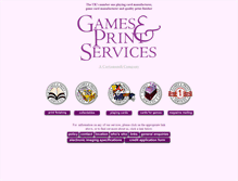 Tablet Screenshot of gamesandprint.co.uk